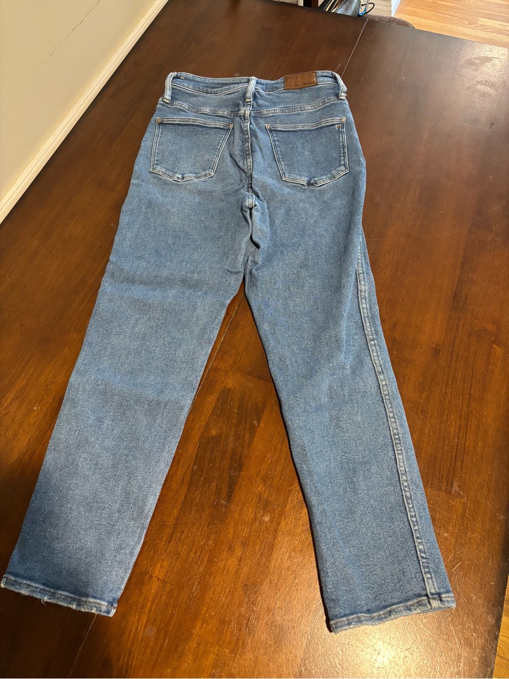 Madewell Curvy Stovepipe Straight Leg Blue Denim Jeans - Picture 2 of 5